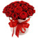 красные розы в шляпной коробке. Бермудские Острова